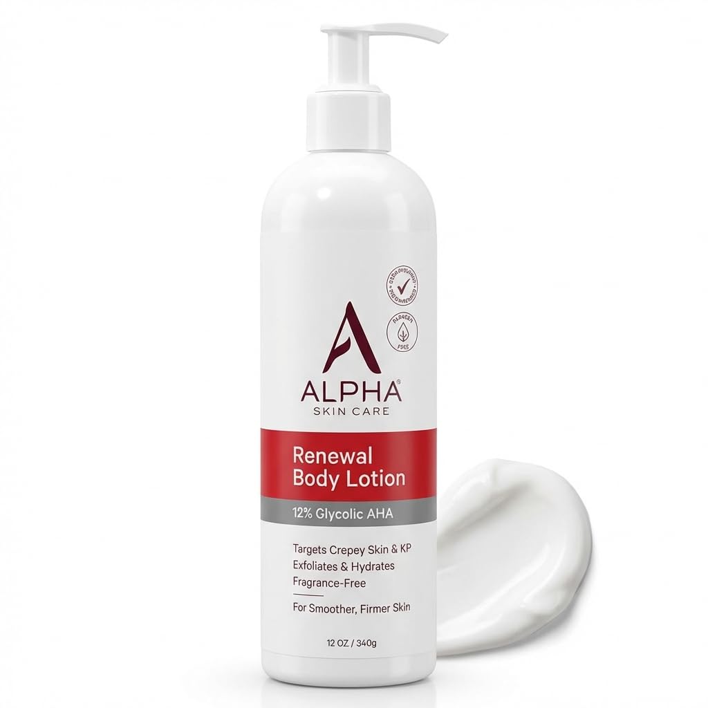 Alpha Skin Care Revitalizing Body Lotion, 12% Glycolic AHA, 12 Oz Alpha