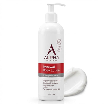 Alpha Skin Care Revitalizing Body Lotion, 12% Glycolic AHA, 12 Oz Alpha