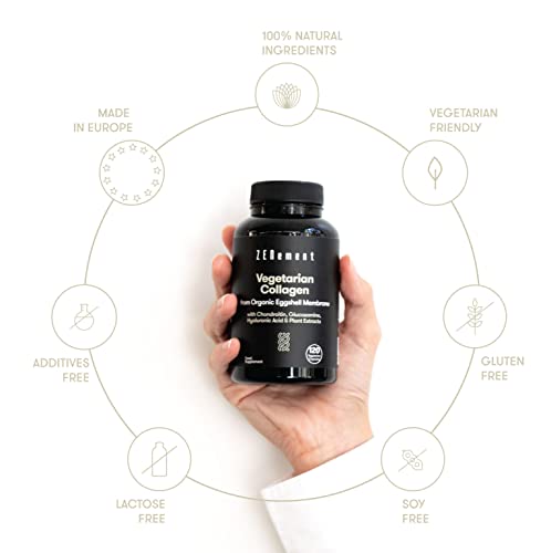 Vegetarian Collagen, from Organic Eggshell Membrane, 120 Capsules | with Glucosamine, Chondroitin, Hyaluronic Acid and Plant Extracts Zenement buy australia supplements