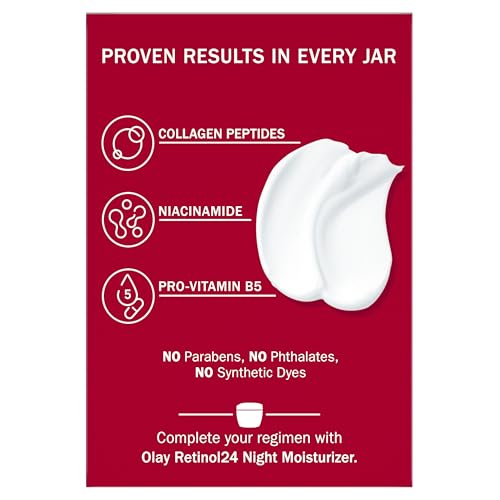 Olay Collagen Peptide Face Moisturizer, Firming Cream for Women, Fragrance-Free, Non-Greasy - Hydrating, Anti-Aging, Anti-Wrinkle Olay
