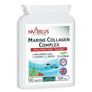 Marine Collagen Complex 60 Capsules 500mg with PureSea Seaweed Providing Iodine Nutrilus buy australia supplements
