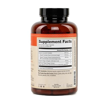 NatureWise Curcumin Turmeric 2250mg - 95% Curcuminoids & BioPerine Black Pepper Extract for Advanced Absorption - Daily Joint and Immune Health Support NatureWise