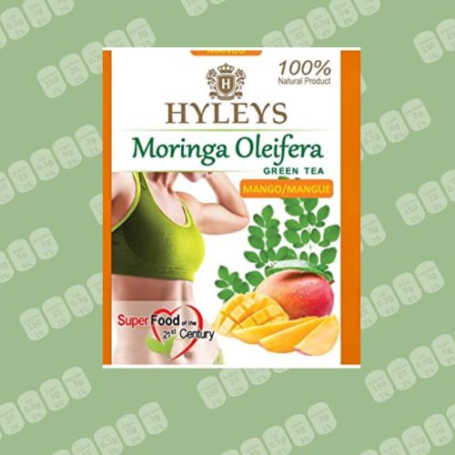 Hyleys Tea Moringa Oleifera with Mango Flavor - 50 Tea Bags (6 Pack - 300 Tea Bags total) (Miracle Tree Tea) HYLEYS buy australia supplements