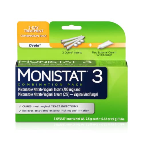 Monistat 3-Day Yeast Infection Treatment | Ovules + Itch Cream Monistat buy australia supplements