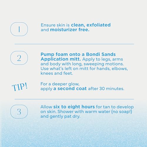 Bondi Sands Dark Self Tanning Foam | Lightweight, Self-Tanner Foam Enriched with Aloe Vera and Coconut Bondi Sands