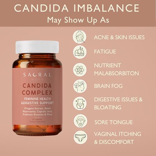 SACRALMOON Candida Cleanse - 8 Cleansing Ingredients for Digestive Support and Feminine Care SACRALMOON buy australia supplements