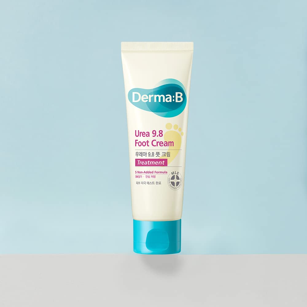Derma B | Urea 9.8% Foot Cream | Foot Lotion for Dry Cracked Heel Treatment | Camellia Oil, Urea Cream for Feet | Hypoallergenic Leg Cream for Sensitive Skin | Woody Scent Foot Care | 2.7 fl oz (80ml) Derma B buy australia supplements