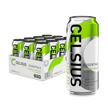 CELSIUS ESSENTIALS, Sparkling Cherry Limeade, Performance Energy Drink 16 Fl Oz CELSIUS buy australia supplements