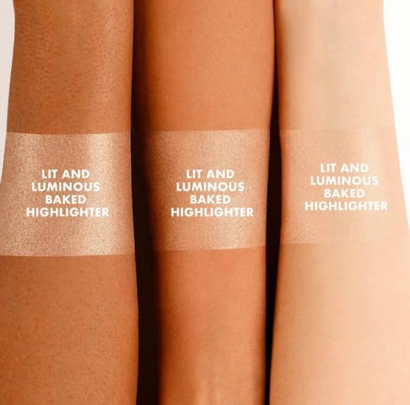 ICONIC LONDON Lit and Luminous Baked Highlighter | Pressed Powder, 0.56 oz ICONIC LONDON