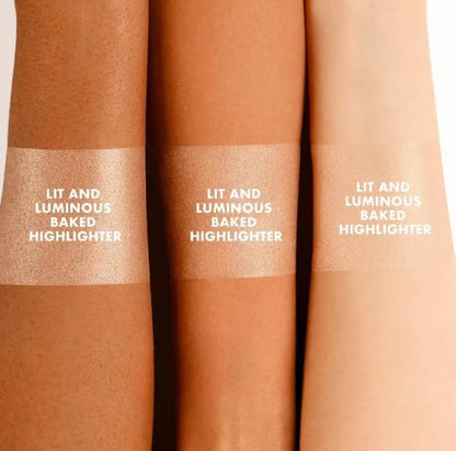 ICONIC LONDON Lit and Luminous Baked Highlighter | Pressed Powder, 0.56 oz ICONIC LONDON