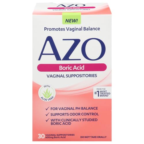 AZO Boric Acid Vaginal Suppositories, Helps Support Odor Control and Balance Vaginal PH AZO buy australia supplements
