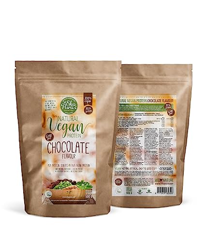 Ekopura Natural Vegan Protein - Chocolate - 500g | 76% Protein | 100% Plant-Based Ingredients Ekopura buy australia supplements