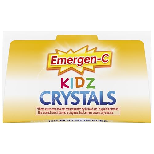 Emergen-C Kidz Crystals, On-the-Go Emergen-C Immune Support Supplement with Vitamin C, B Vitamins, Zinc and Manganese Emergen-C