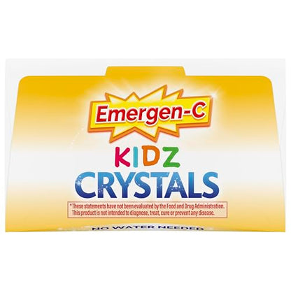 Emergen-C Kidz Crystals, On-the-Go Emergen-C Immune Support Supplement with Vitamin C, B Vitamins, Zinc and Manganese Emergen-C