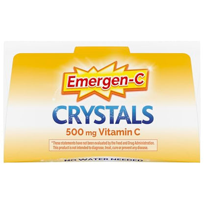 Emergen-C Crystals, On-the-Go Emergen-C Immune Support Supplement with Vitamin C, B Vitamins, Zinc and Manganese Emergen-C