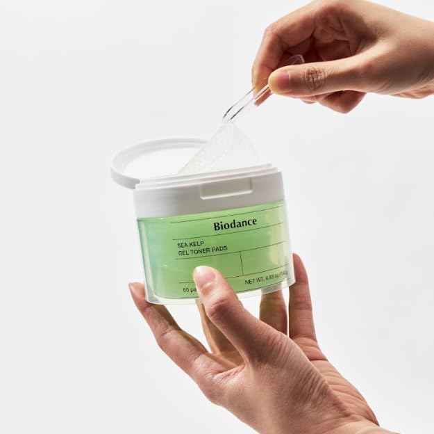 Biodance Sea Kelp Gel Toner Pads, Calming Toner Pads for Sensitive Skin, Oil & Sebum Control, Refreshing Blemish Care BIODANCE