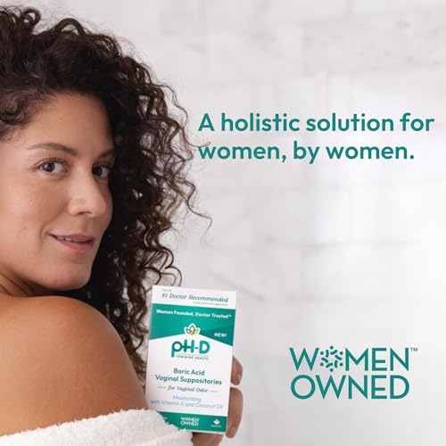 pH-D Feminine Health - Boric Acid Moisturizing Suppository - Woman Owned - for Vaginal Odor pH-D Feminine Health Support buy australia supplements