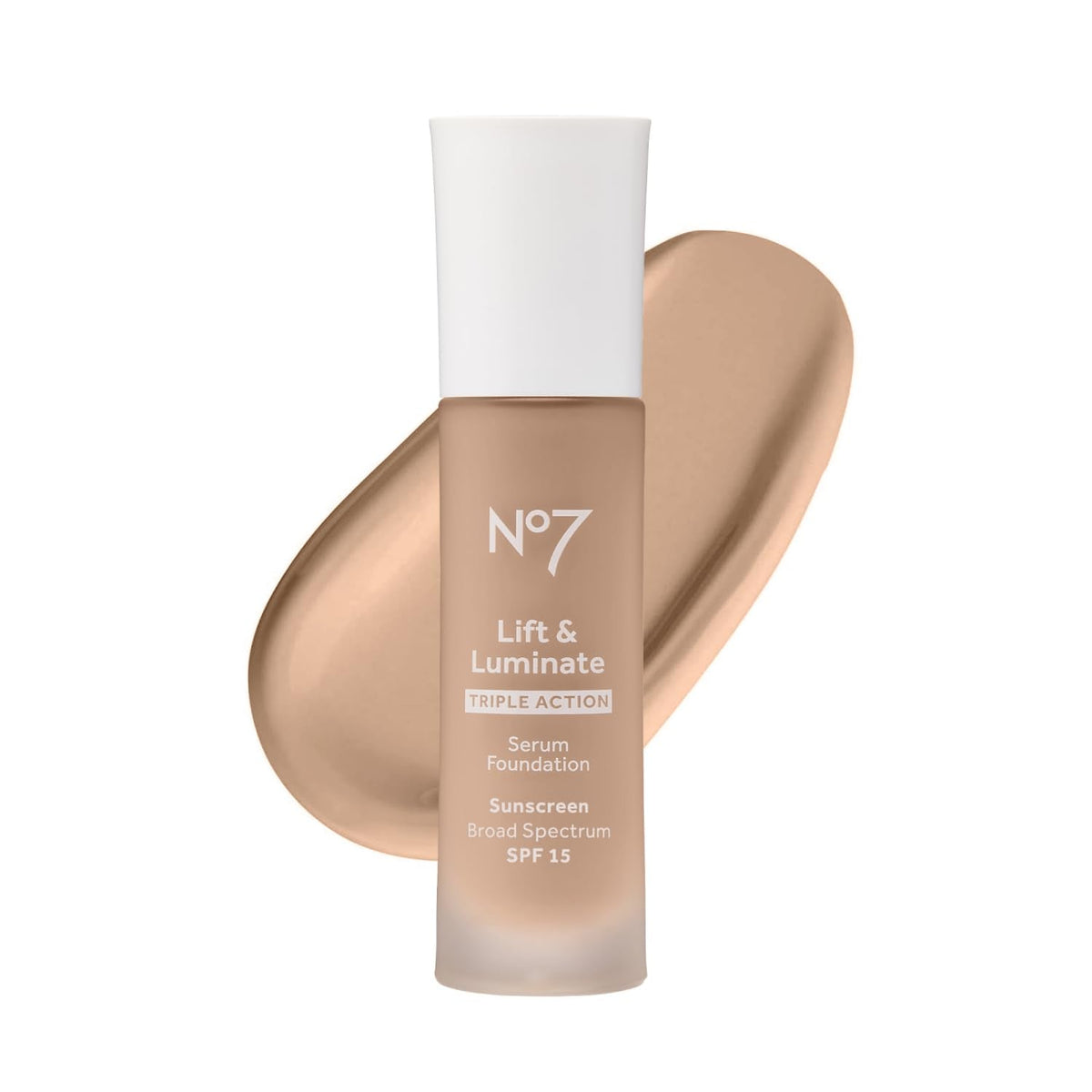 No7 Lift & Luminate Triple Action Serum Foundation, Cool Ivory, 1 Fl Oz No7