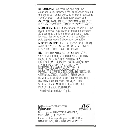 Olay Eyes Ultimate Eye Cream for Dark Circles, Wrinkles and Puffiness, 13 ml (0.4 fl. oz.) Olay