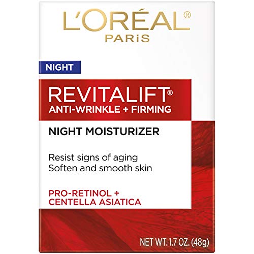 L'Oreal Paris RevitaLift Anti-Wrinkle Firming Night Cream, 1.7 Ounces Single pack L'Oreal Paris