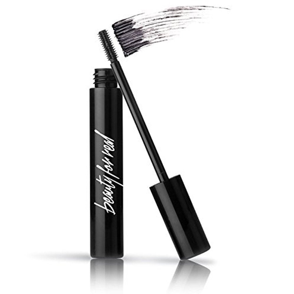 Beauty for Real Hi-Def Mascara, Just Black - Defining & Volumizing Lash Definer, Curls Lashes - Humidity & Smudge Proof - Micro Brush Ensures Versatile Application - 0.31 fl oz Beauty For Real