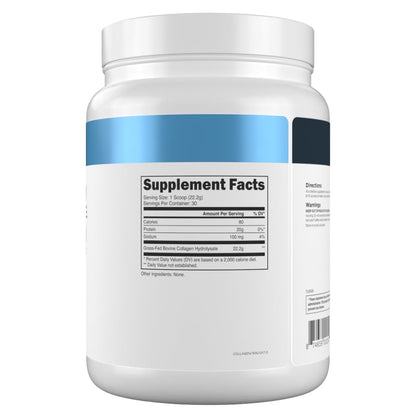 Grass-Fed Collagen Peptides Powder - Unflavored Collagen Powder for Women & Men, 22G Grassfed Bovine Hydrolyzed Collagen Peptides per Serving for Skin, Hair, Bones & Muscle Recovery - 30 Servings