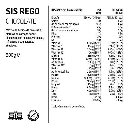 Science In Sport REGO Rapid Recovery Drink Powder, Post Workout Protein Powder, 20 g of Protein Science in Sport buy australia supplements