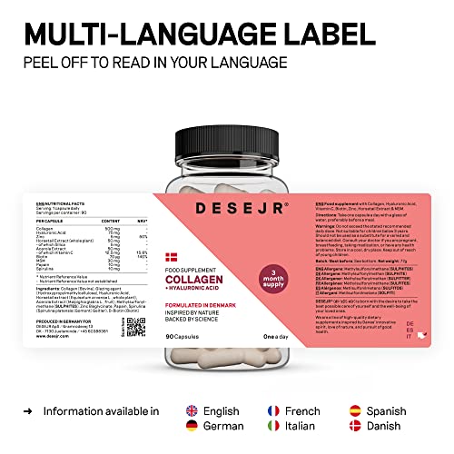 DESEJR Collagen & Hyaluronic Acid 90 Capsules (3 Months) DESEJR buy australia supplements