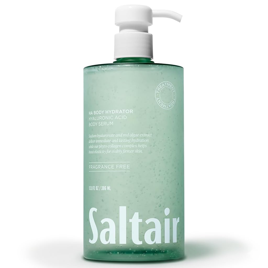 Saltair Hyaluronic Acid Body Serum | Fragrance-Free HA Hydrator | 13 oz Saltair