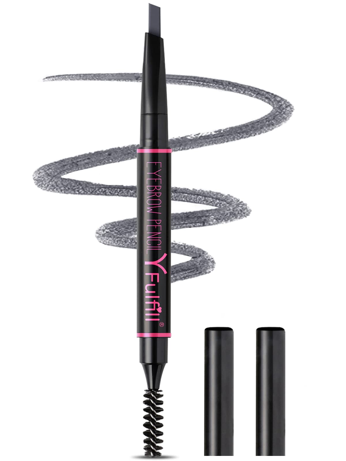 Yfulfill Gray Eyebrow Pencils for Older Women with Grey/Silver/White Hair YFulfill