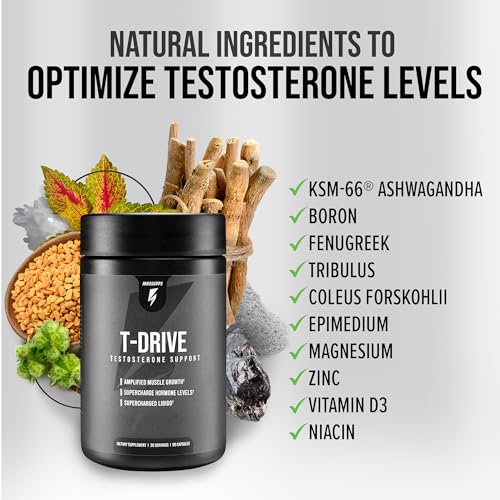 InnoSupps : T-Drive | Testosterone Booster | Amplify Muscle Growth | KSM-66 Ashwagand InnoSupps buy australia supplements