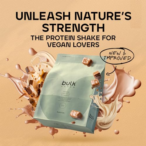 Bulk Vegan Protein Powder, Caramel Latte Flavour, 500 g, New & Improved Formula, 14 Servings Bulk buy australia supplements