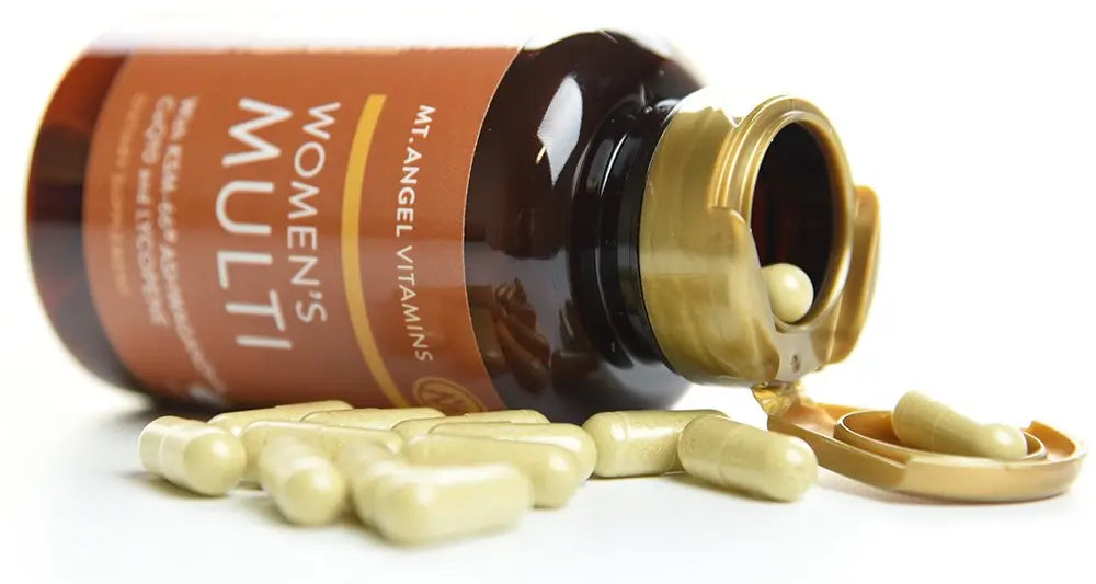 Mt. Angel Vitamins - Daily Womens Multivitamin - Adult Formula with Iron, Calcium, KSM-66 Ashwaganda, and a Potent Proprietary Herbal Blend Mt. Angel Vitamins buy australia supplements
