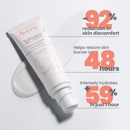 Avène Tolerance Control Soothing Skin Recovery Cream, for Hypersensitive Dry Skin, Restores Skin Barrier, Calms sensations of skin discomfort Avène