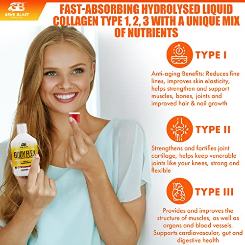 Gene Blast Body Flex, Liquid Joint Supplement w/Hydrolysed Collagen Type1 2 3 Plus Glucosamine GENE BLAST buy australia supplements