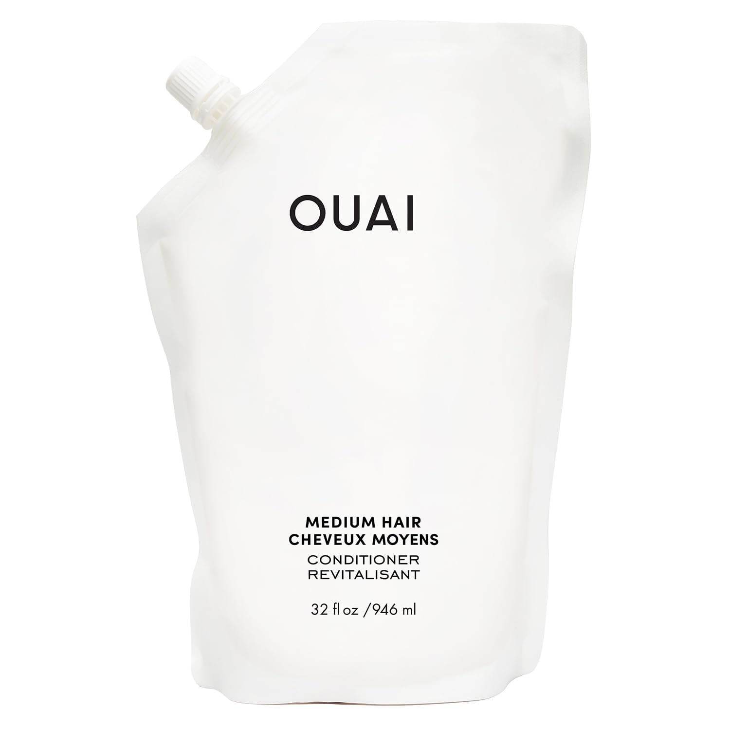 OUAI Medium Conditioner Refill - Hydrating Hair Conditioner with Coconut Oil, Babassu Oil, and Keratin - Strengthens, Repairs and Adds Shine - Paraben and Phthalate Free Hair Care Products (32 Oz) OUAI buy australia supplements