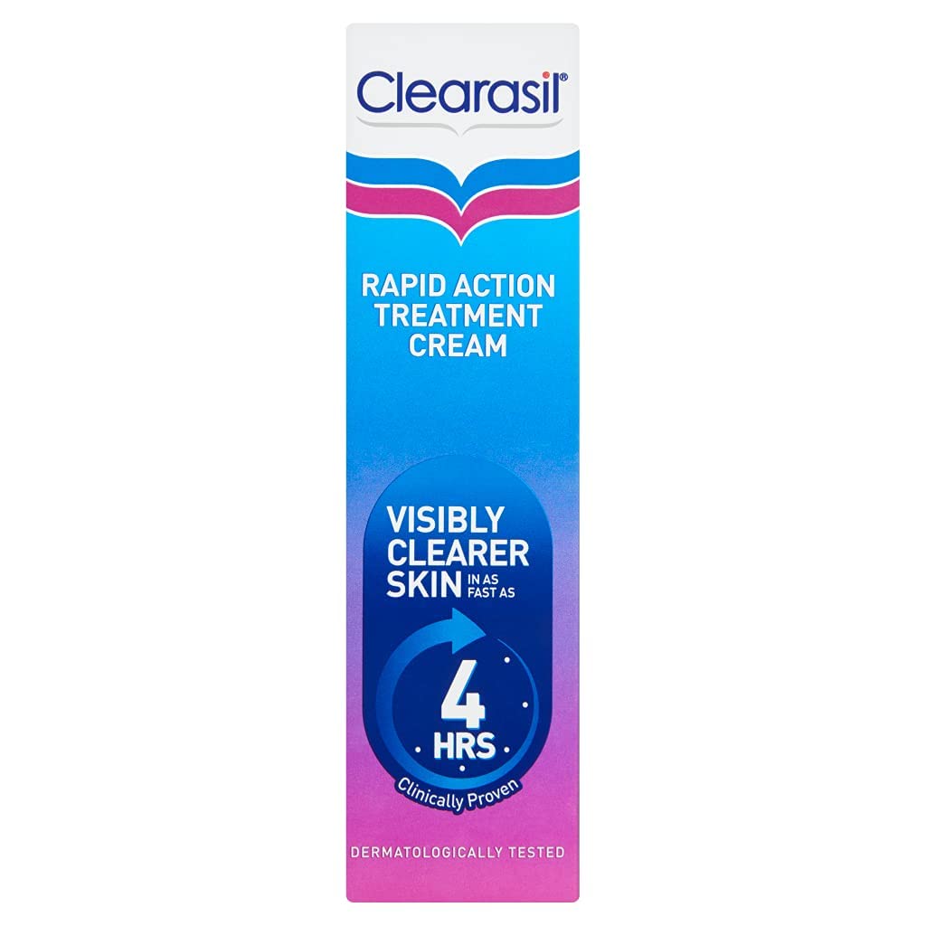 Clearasil Ultra Rapid Action Gel - Salicylic Acid Skin Moisturizer for Adults, Exfoliating & Smoothing, 25ml Clearasil