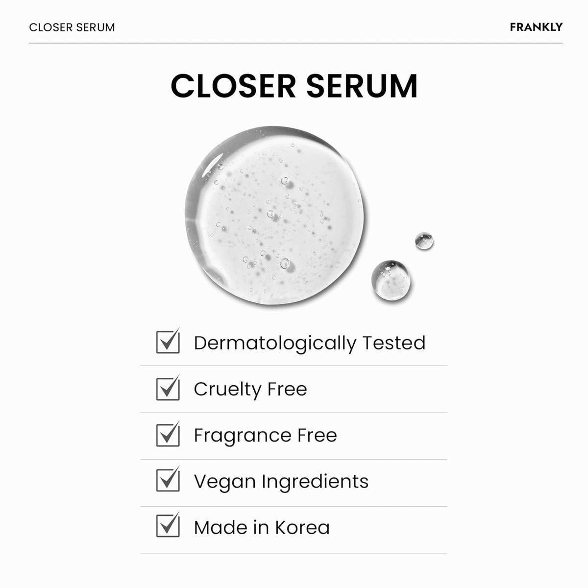 FRANKLY Closer Serum | Pore Minimizer Serum | 1.01 fl oz FRANKLY