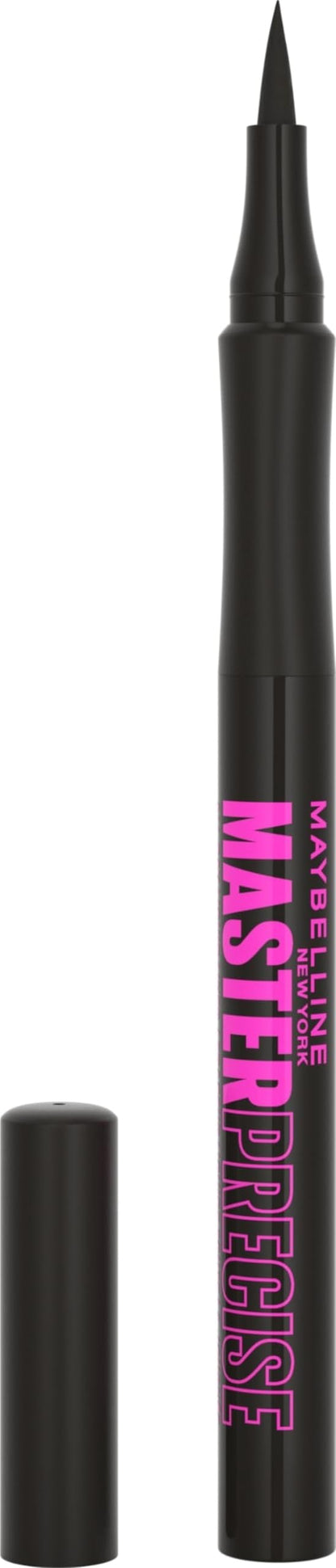 Maybelline Eyestudio Master Precise All Day Waterproof Liquid Eyeliner Makeup, Black, 1 Count (Packaging May Vary) MAYBELLINE