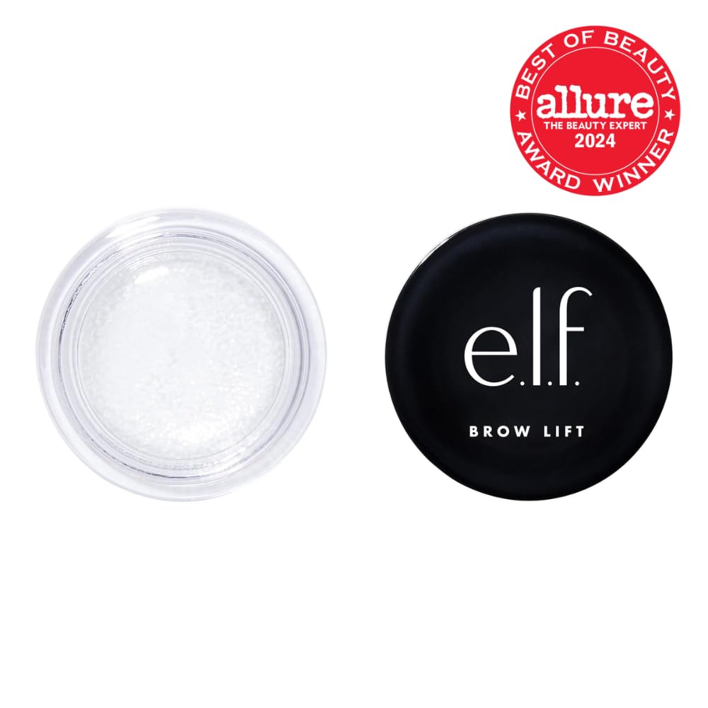 e.l.f. Brow Lift, Clear Eyebrow Shaping Wax For Holding Brows In Place, Creates A Fluffy Feathered Look, Vegan & Cruelty-Free, Clear e.l.f.