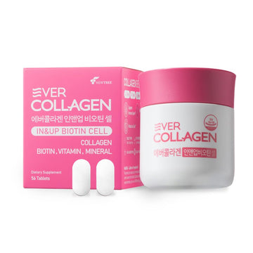 Ever Collagen in&UP Biotin Cell, Low Molecular Marine Fish Collagen Peptides Tablets with Vitamin Selenium Supplements - Healthy Skin, Hair, Nail for Women - Antioxidant Supplement EVER COLLAGEN TIME buy australia supplements
