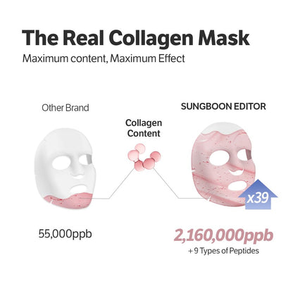 SUNGBOON EDITOR Deep Collagen Overnight Mask, Hydrating, Wrinkle care, 4ea SUNGBOON EDITOR