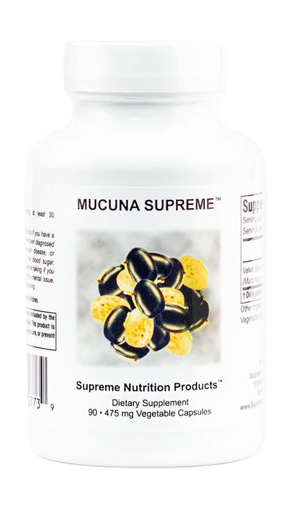 Supreme Nutrition Mucuna Supreme, 90 Pure Cowhage Vegetarian Capsules Supreme Nutrition Products