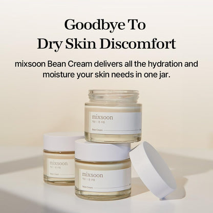 mixsoon Bean Cream-Deep Moisturizer Face Cream, Hydrating and Smoothing for Face, Fermented Soybean Extract mixsoon