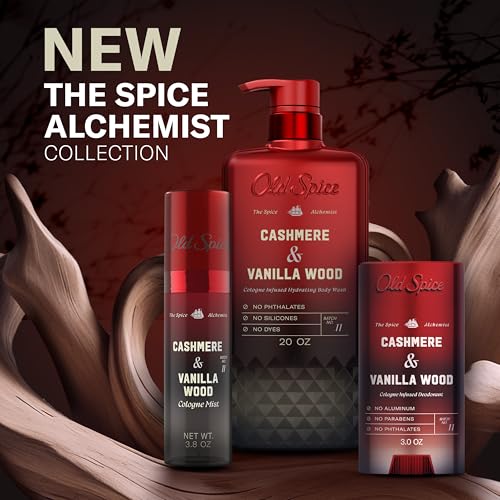 Old Spice Body Wash for Men, The Spice Alchemist Collection, 24/7 Cologne Infused Hydration, No Trade Off Formula Old Spice