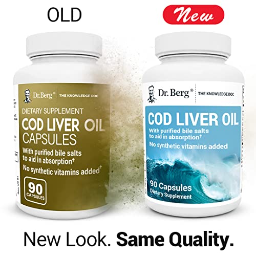 Dr. Berg Cod Liver Oil Capsules from Wild Caught Cod - No Smells or Bad Aftertaste Dr. Berg Nutritionals buy australia supplements
