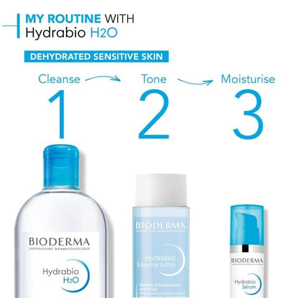 Bioderma - Hydrabio H2O - Micellar Water - Cleansing and Make-Up Removing - for Dehydrated Sensitive Skin , 16.91 Fl Oz (Pack of 1) Bioderma