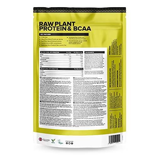 Vivo Life Perform Strawberry & Vanilla Flavour Vegan Protein Powder - BCAA Pea & Hemp Blend Vivo life buy australia supplements