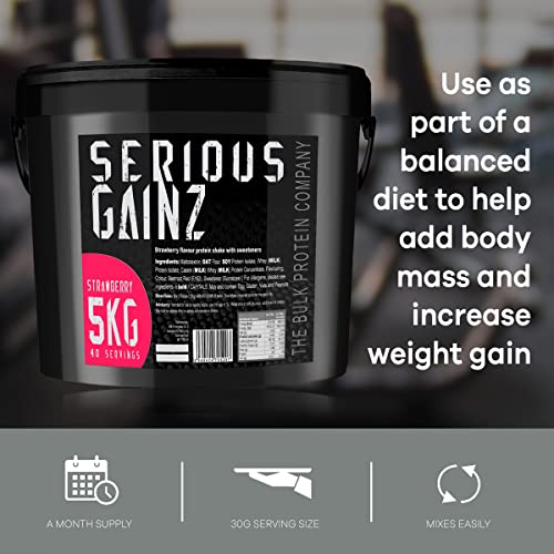 The Bulk Protein Company, SERIOUS GAINZ - Whey Protein Powder - Weight Gain, Mass Gainer The Bulk Protein Company buy australia supplements