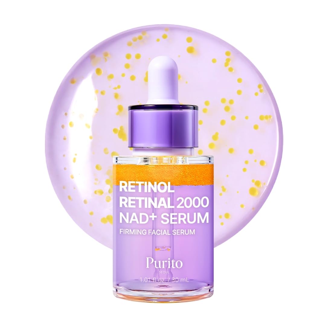 PURITO Retinol 0.1% + Retinal 0.1% Serum for Sensitive Skin, 1.01 fl.oz PURITO